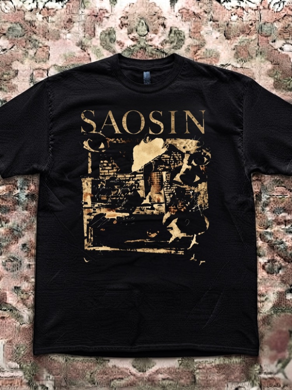 Saosin Post Hardcore Alternative Rock Band Vintage Black T-Shirt